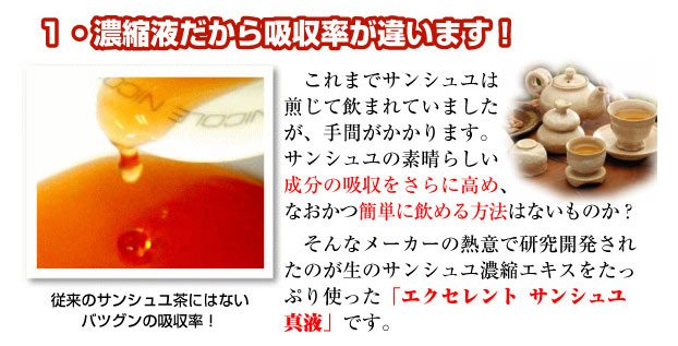 濃縮液だから吸収率が違います！